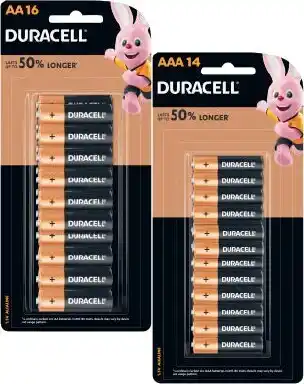 Coles Duracell Ultra AA 16 Pack or AAA 14 Pack offer
