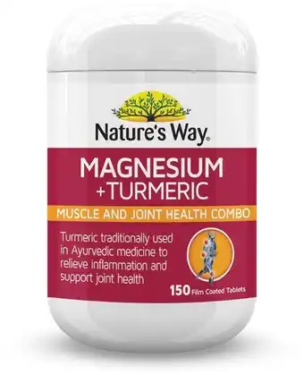 Coles Nature’s Way Magnesium + Turmeric 150 Pack offer