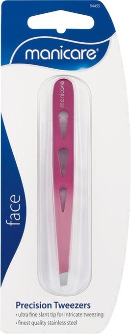 Manicare Precision Pink Tweezers 1 Pack