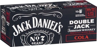 Coles Jack Daniels Double Jack & Cola Cans 10x375mL offer