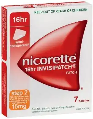 Coles Nicorette Invisipatch 15mg 7 Pack* offer