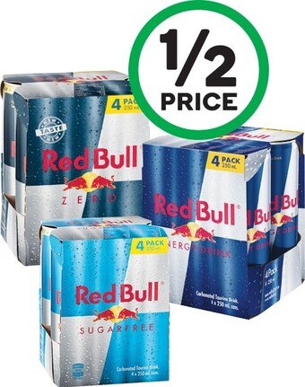 Woolworths Red Bull Energy Drink 4 x 250ml offer