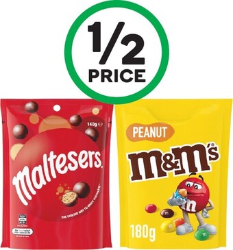 Woolworths Mars Maltesers, M&M’s or Pods 120-180g offer