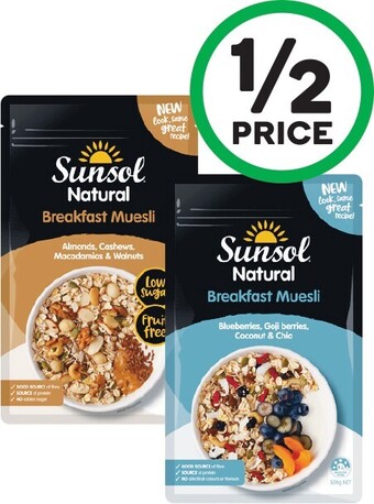 Woolworths Sunsol Muesli 500g offer