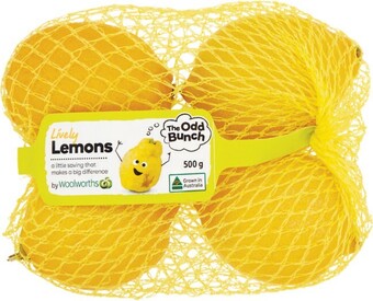 Woolworths The Odd Bunch Australian Lemons 500g Pack offer