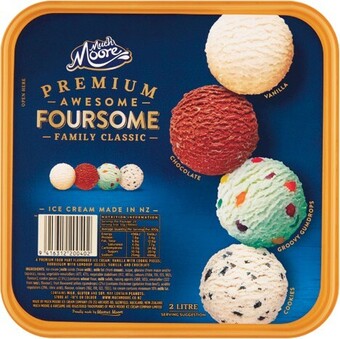 Woolworths Much Moore Ice Cream Tub 2 Litre – From the Freezer offer