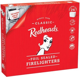 Woolworths Redheads Firelighters Pk 24 offer