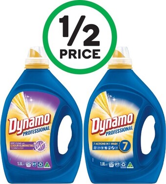 Woolworths Dynamo Professional Laundry Liquid 1.8 Litre offer