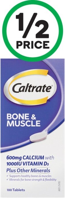 Woolworths Caltrate 1000IU Bone & Muscle Health Tablets Pk 100* offer
