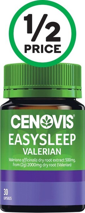 Woolworths Cenovis Easy Sleep Valerian Pk 30* offer