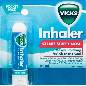 Woolworths Vicks Nasal Decongestant Inhaler 0.5ml~ offer