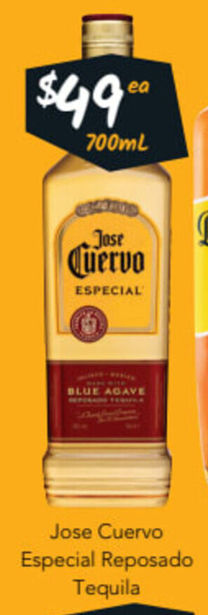 Cellarbrations Jose Cuervo Especial Reposado Tequila 700mL offer