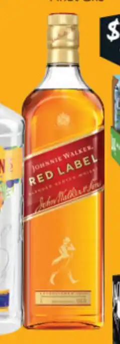 Johnnie Walker Red Label Scotch Whisky 1 Litre