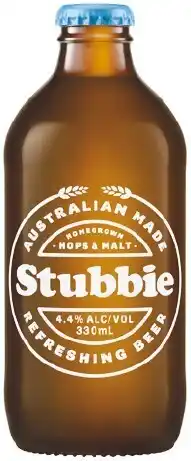 Stubbie Refreshing Beer Bottles 24x330ml
