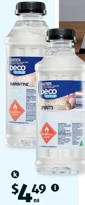 Deco Style Mineral Turpentine 1L 58111