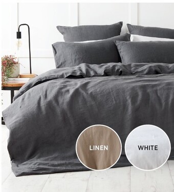 Spotlight Koo Loft Cotton Linen Quilt Cover Sets offer