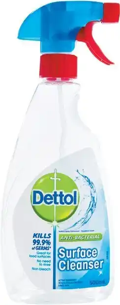 Woolworths Dettol Anti-Bacterial Surface Cleanser or Healthy Clean Bathroom or Kitchen Spray 500ml offer