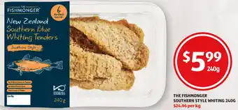 The Fish Monger Southern Style Whiting Tenders 240g