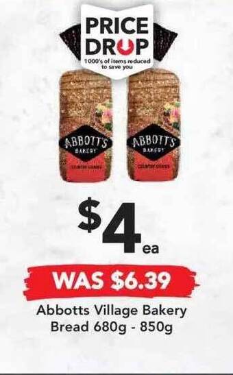 Drakes Abbotts Village Bakery Bread offer