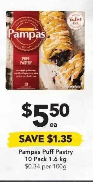 Drakes Pampas Puff Pastry 10 Pack offer