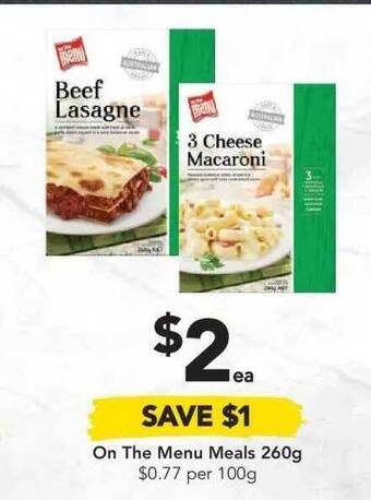 Drakes On The Menu Meals offer