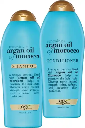 Woolworths OGX Salon Size Shampoo or Conditioner 750ml offer