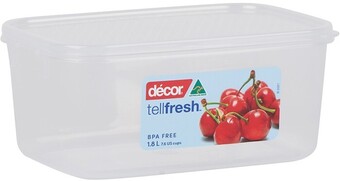 BIG W Decor Tellfresh Storer Oblong 1.8L offer