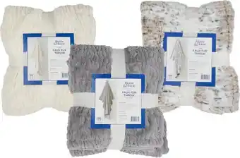 BIG W House & Home Faux Fur Throws offer