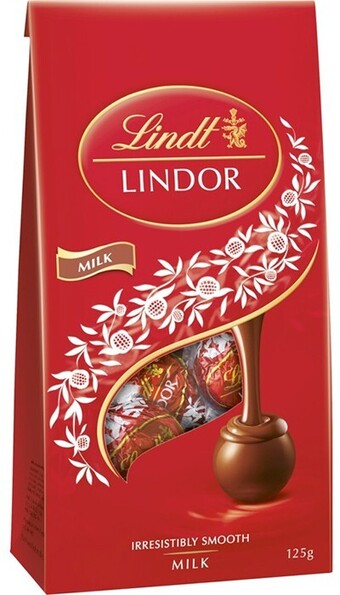 BIG W Lindt Lindor Milk Chocolate Bag 125g offer