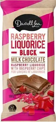 BIG W Darrell Lea Raspberry Liquorice Block 180g offer