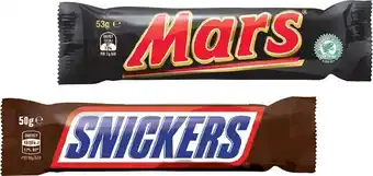 BIG W Mars Impulse Bars 50g-53g offer
