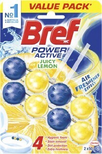BIG W Bref 2-Pack Toilet Cleaner 50g - Juicy Lemon offer