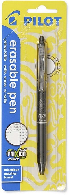 BIG W Pilot Frixion Ball Erasable Clicker Pen - Black offer