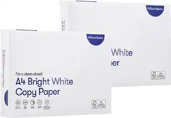 BIG W Brilliant Basics 500 Sheet A4 Copy Paper White^ offer