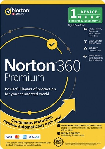 Officeworks Norton 360 Premium Security – 1 Device (1 Year Subscription) offer