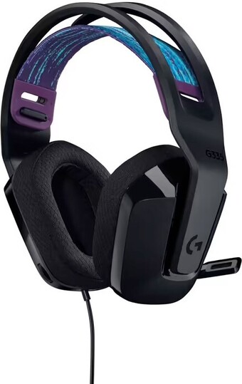 Officeworks Logitech Wired Gaming Headset G335 - Black offer