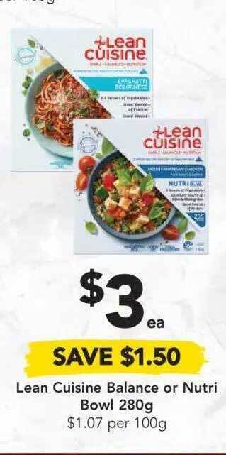 Drakes Lean Cuisine Balance Or Nutri Bowl offer