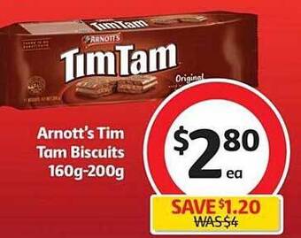 Coles Arnott's Tim Tam Biscuits offer