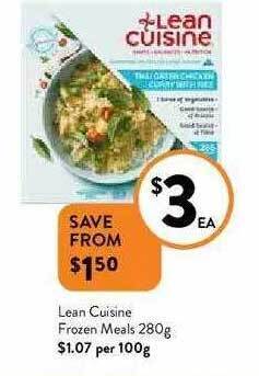 Foodworks Lean Cuisine Frozen Meals 280g offer