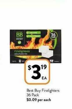 Foodworks Best Buy Firelighters 36 Pack offer