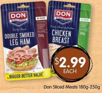 Spudshed Don Sliced Meats 180g-250g offer