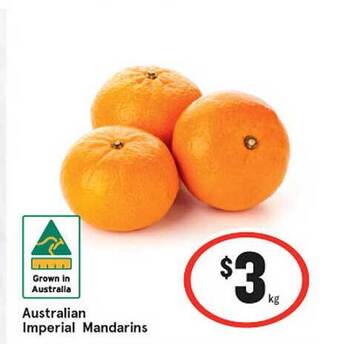 IGA Australian Imperial Mandarins offer