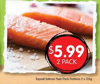 Spudshed Topsail Salmon Twin Pack Portions 2 X 135g offer