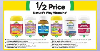 Woolworths Nature's Way Vitamins offer