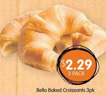 Bella Baked Croissants 3pk