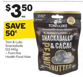 Woolworths Tom & Luke Snackaballs 132-140 G_from The Health Food Aisle offer