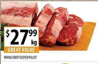 Supabarn Whole Beef Scotch Fillet offer