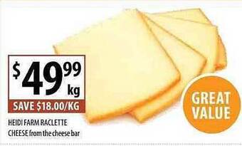 Supabarn Heidi Farm Raclette Cheese offer