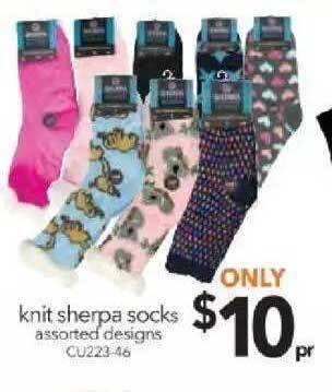 Knit Sherpa Socks