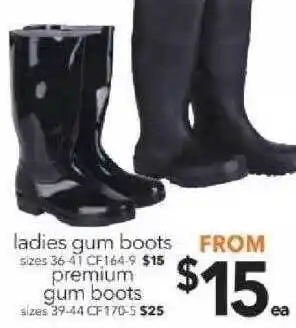 Cheap as Chips Ladies Gum Boots, Premium Gum Boots offer